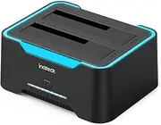 Inateck RGB SATA to USB 3.0 Hard Drive Docking Station with Offline Clone Function for 2.5 and 3.5 inch SATA HDD and SSD, Supports UASP, SA02004
