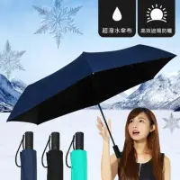 在飛比找momo購物網優惠-【TDN】小米有品米家自動折疊傘防曬降溫傘面加大版(黑膠折傘