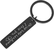 [VALICLUD] Keychain for Car Father Themed Gentleman Keychain Drive Safe Love Lettering