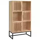 Wooden Storage Cabinet Sideboard Buffet Shelf Rack Highboard 70x35x125cm