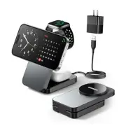 3 in 1 Foldable Travel Wireless Charger Compatible with iPhone 16/15/14/13/12