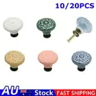 10/20X Vintage Ceramic Door Knob Cabinet Drawer Cupboard Furniture Pull Handle