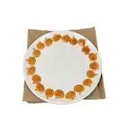 Pottery Barn Set Of 4 Jack-O'-Lantern Whimsy Stoneware 6.75" Appetizer Plates
