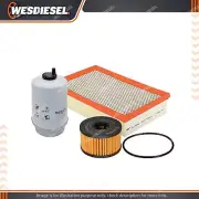 Sakura Oil Air Fuel Filter Kit fits Ford Transit VH VJ 4Cyl 2.4L 11/2004-2006 (for: Ford)