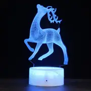 crackle creative 3D color LED decorative night light, remote control version