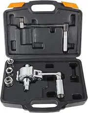 Automotive Torque Multiplier Wrench Lug Wrenches 1/2" Torsional Torque Multiplier Wrench Lug Nut Remover Type Car Tire Disassembly Labor-Saving Force Wrench 3200N.M With 3 Free Socket Lug Wrench