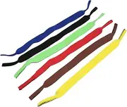 [WRITWAA] Glasses Chains 6pcs Sports Glasses Cords Goggle Holder Safe Comfortable Neck Strap Colors