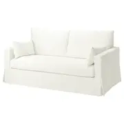 HYLTARP 2-seat sofa-bed, Hallarp white