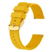 BISONSTRAP Wristwatch 22mm Silicone Watch Bell Rubber Replacement Vand Yell 759