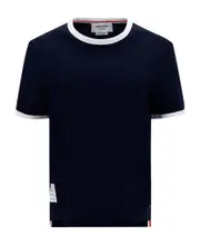 Thom Browne Ringer T-Shirt IT40,IT44,IT42,IT38,IT36 navy blue