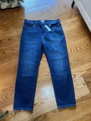 J.Crew Womens Vtg Crop Jeans High Rise Denim Leopold Wash F8025 Size 30" X 26.5"
