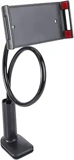 DECORNIJIA Flexible Cellphone Holder Gooseneck Bracket for Smartphones Tablets Rotation Sturdy Arm for Home Office Kitchen and More Black