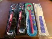 New! (2+2 Pack SEALED) Reach Access Flosser w/3 Floss Heads + OOLITT Breath Wand