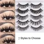 Reusable Handmade False Eyelashes 3D Faux Mink Hair Natural Long Wispy Fluffy