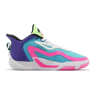 【NIKE 耐吉】籃球鞋 Jordan Tatum 1 GS Wave Runner 藍 紫 粉紅 女鞋 大童(FV0172-400)