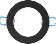 uxcell 3W 3.4" OD 2.2" ID Light Trim Ring, Downlight Mounting Bracket Circular Light Cover Light Fixture for Ceiling Wall Recessed Can Downlight, Black