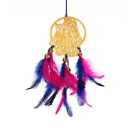 Dreamcatcher Feather Radha Krishna Car Hangings for Bedrooms Outdoor Wall Decor