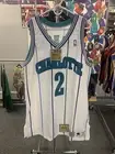 New NBA Commemorrative Collection Champion Hornets Larry Johnson Vintage Jersey