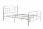 NNEKGE Florence Metal Bed Frame (White Double)