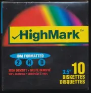 HighMark 10 Floppy Diskette 2HD High Density IBM Formatted 3.5" New in box