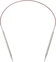 [ChiaoGoo] 16-Inch Red Lace Stainless Steel Circular Knitting Needles, 10.75/7mm