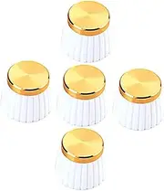 Kisangel 5pcs Guitar Volume Control Knobs Durable Potentiometer Knobs for Electric Guitar Accessories Easy to Install Replacement Parts for Musicians and Sound Equipment