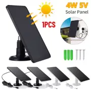 4W 5V Solar Panel Micro USB Type-C Battery Charger For Outdoor Security Camera