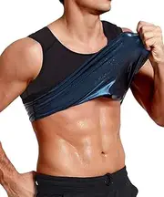 Sauna Sweat Vest Workout Tank Top Waist Trainer for Men Compression Workout Enhancing Vest