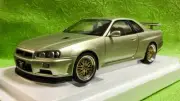 1/18 AUTOart Nissan Skyline GT-R V Spec II Nru W/BBS LE WHEELS "Millennium Jade"