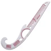 Sewing Ruler High Transparency Built In Scale Bendable Sewing Accessories