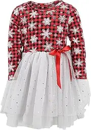 [Unique Baby] Girls Cookies For Santa Christmas Skirt Outfit Clothes