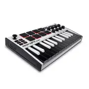 AKAI Pro MPK Mini MK3 mkIII Compact Keyboard 25-key Pad Controller White