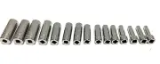 New Snap-on™ 3/8" drive 6 thru 20 mm 6-point Deep Socket Set 215SFSMY Unused