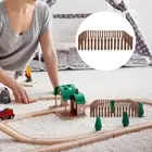 Picket Fence Ornament Wood Picket Fence Garden Fence Toys Miniature Farm Fence