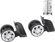 ElgnAura Swivel Suitcase Caster Wheels, Luggage Wheels Replacement with Double Row Large Wheel Design, Nice for Draw-bar Box Cases