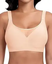 [SINFLA] Seamless Bras for Women No Underwire Wireless Tshirt Bra Comfort Back Smoothing Bralettes with Support