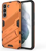 JOJOBE Horizontal Kickstand Case for Samsung Galaxy S22 5G Cover case Phone Holder with Vertical Kickstand Case Compatible with Samsung S22-orange