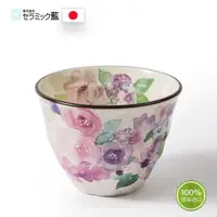 在飛比找ETMall東森購物網優惠-日本進口Ceramic藍美濃燒茶具手工陶瓷茶杯男女日式櫻花花