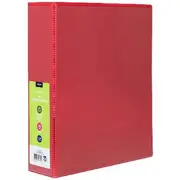 J.Burrows Insert Binder A4 2 D-Ring 50mm Red