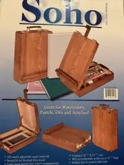 Wooden Portable Tabletop Easel - Sketchbox Storage for Art, Painting and Drawing