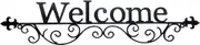 Acunny Welcome Wall Decor Welcome Signs for Wall | Retro Iron Letter Decoration | Multipurpose Art Home Decor Black Embellishment for Cafe Restaurant Apartment