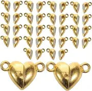 [COLLBATH] Couples Charm Connector 20pcs Heart Shape Magnetic Clasp Decorative Sock Closure