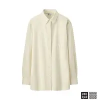 在飛比找Yahoo!奇摩拍賣優惠-Uniqlo U 牛仔BOYFRIEND襯衫 OFF WHI