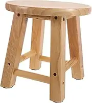 MOTHNUR Wooden Step Stool for Adults Non Slip Bathroom Kitchen Utility Stool Small for Multi Purpose for Home Use Solid Wood Design