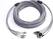 VJSUWI Multimode 6 Fibre FTTH 6 Core 60-120m OM1 OM2 MM Optical Connection Cable 100 m 80 m 6C SC LC FC ST (80m LC-LC OM1)
