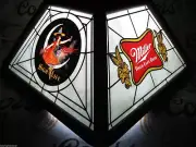 NEW VTG 1980's MILLER HIGH LIFE BEER LADY WOMAN POKER POOL TABLE BAR LIGHT SIGN