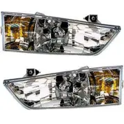 Driver and Passenger Side Headlights For Ford Windstar 1998 Halogen with Bulb(s)