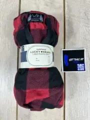 Lucky Brand Red And Black Plaid Fleece Pants Size XL