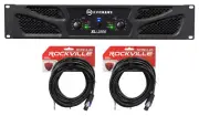 Crown Pro Audio XLi2500 1500w 2 Channel DJ/PA Amplifier+2 Speakon to 1/4" Cables