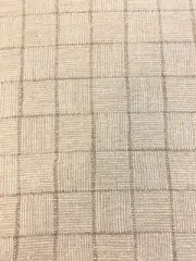 Mark Alexander Crosshatch Check Natural Linen Wool Beige Cream Upholstery Fabric